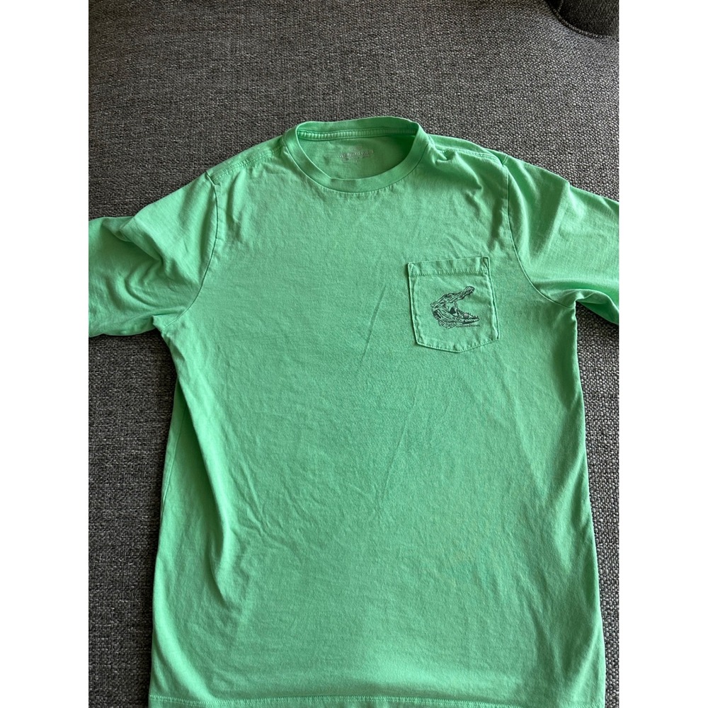 Vineyard Vines Kids Green Alligator Golf Pocket T-Shirt Size L 14/16